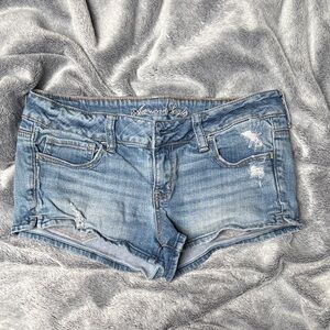 American Eagle Outfitters Light Blue Jean Shorts